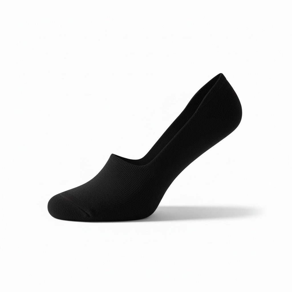 Loafer Liners Plain Black Socks 36-40 (MW 3000 2)