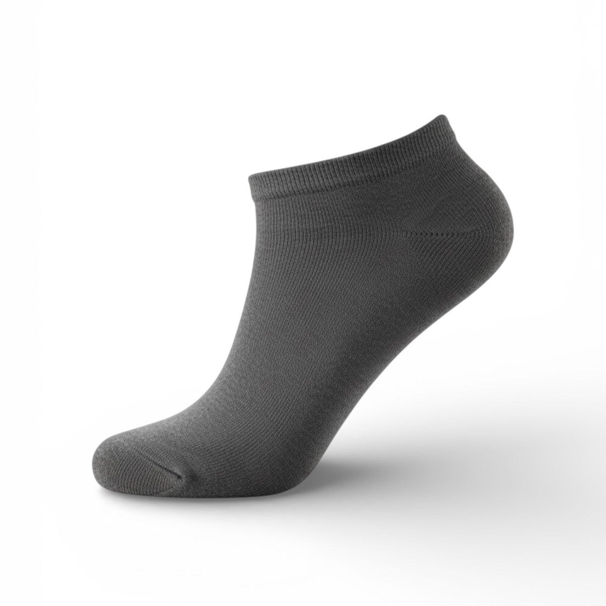 Ankle Reaching Plain Dark Grey Socks 40-45 (MM 5000 6)