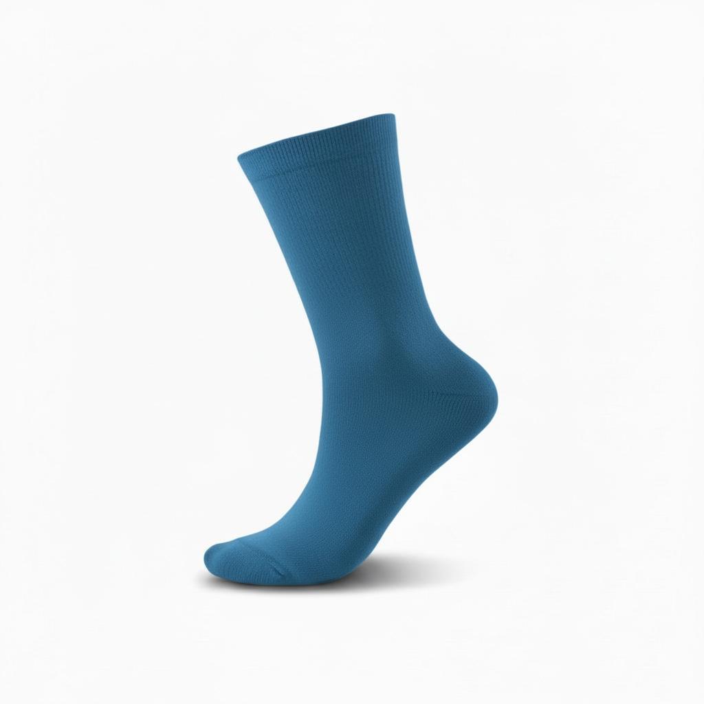 Business Casual Plain Turquoise Socks 40-45 (MM 2000 9)