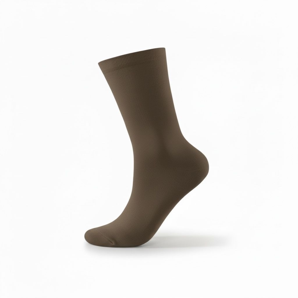 Business Casual Plain Brown Socks 40-45 (MM 2000 16)