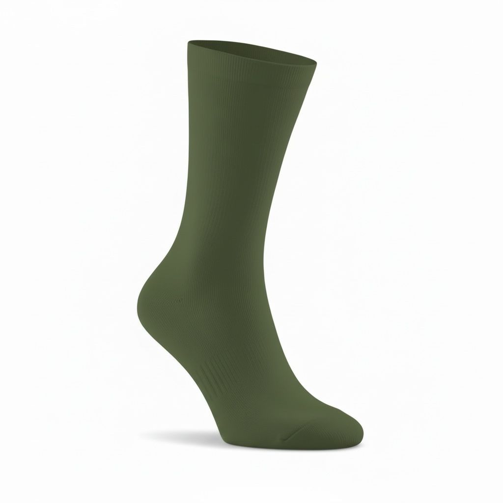Business Casual Plain Olive Socks 40-45 (MM 2000 12)