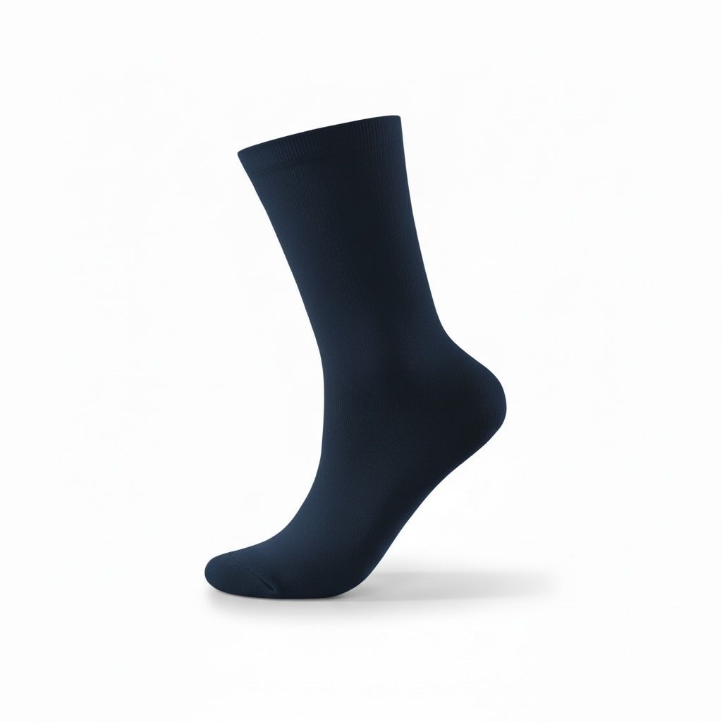 Business Casual Plain Navy Blue Socks 40-45 (MM 2000 3)