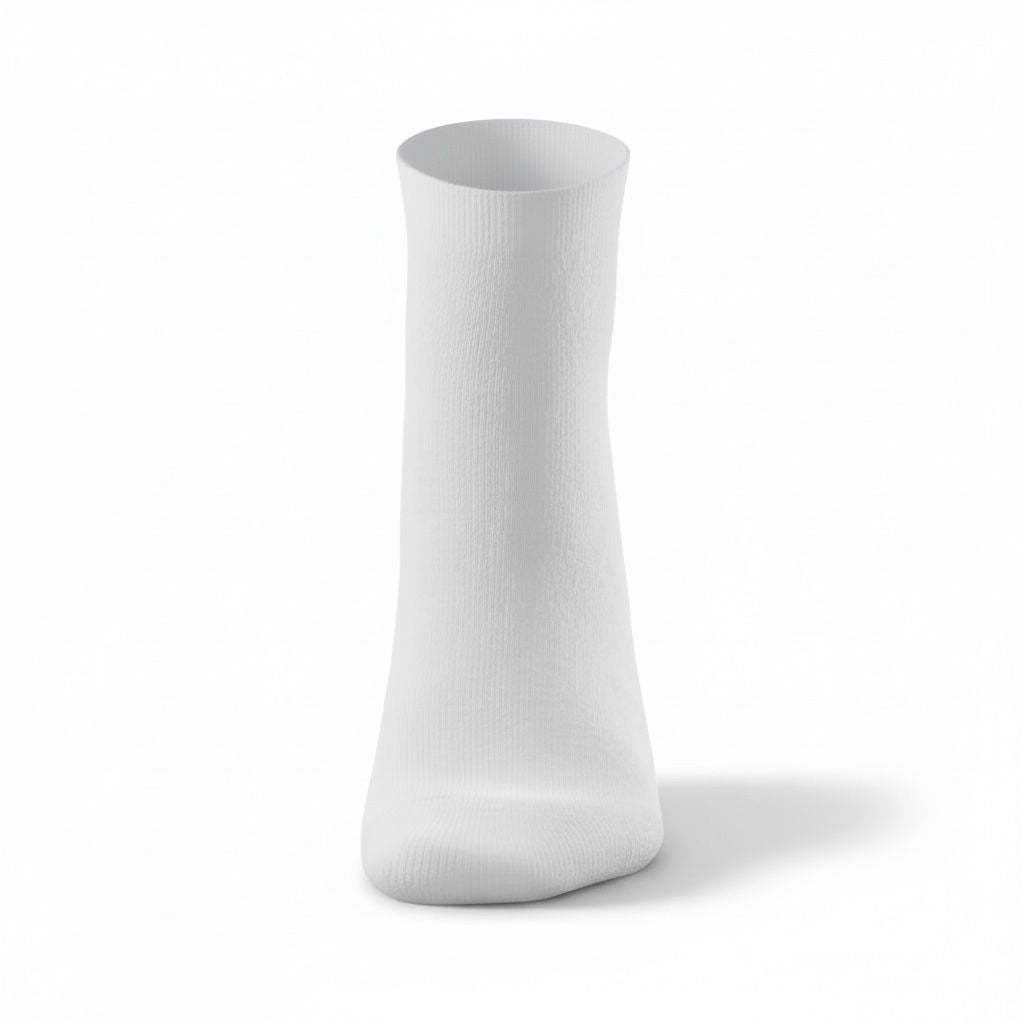Quarter Length Plain White Socks 40-45 (MM 6000 1)