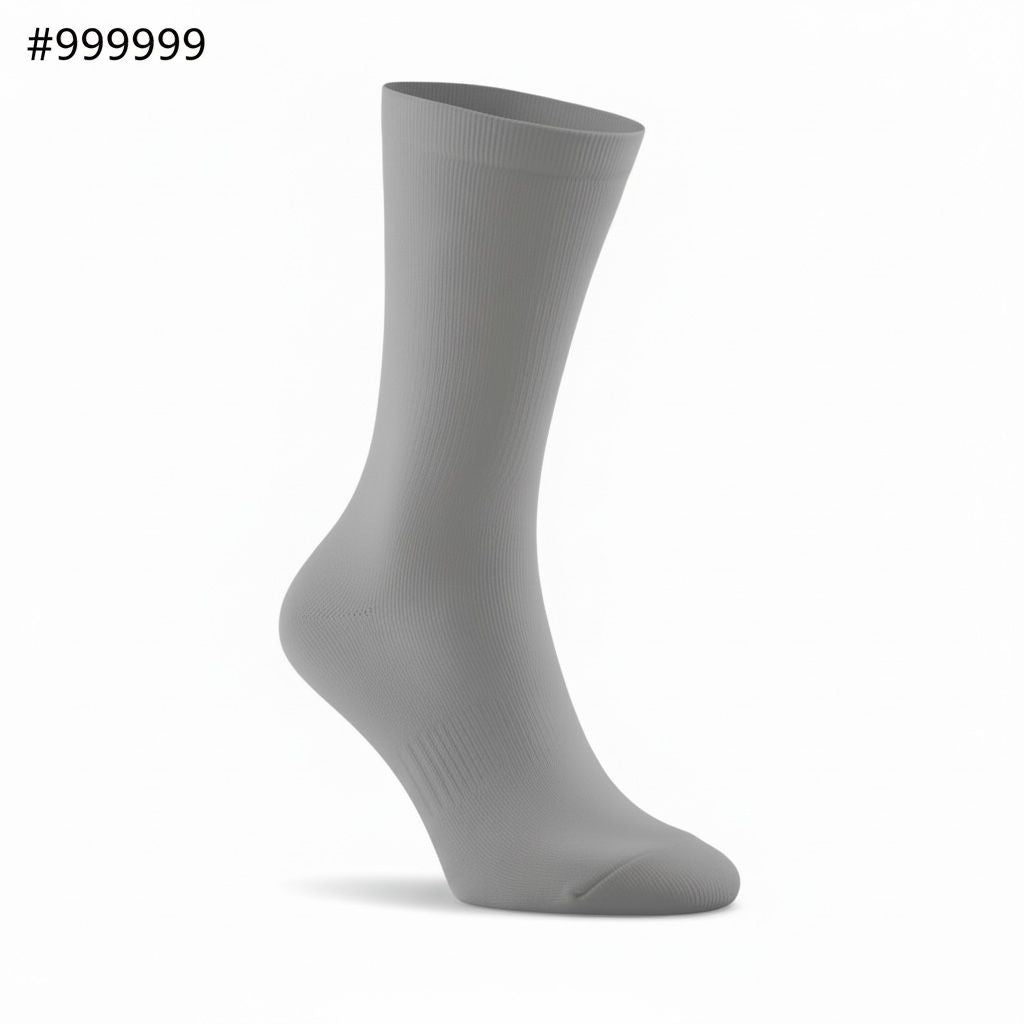 Business Casual Plain Silver Socks 40-45 (MM 2000 4)